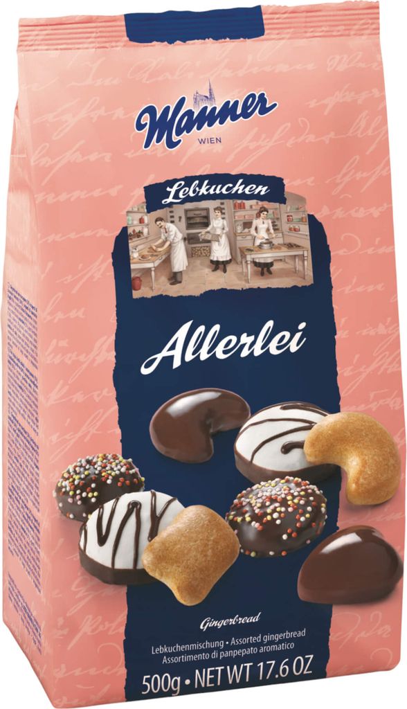 Manner Lebkuchen Allerlei - 500g Produktbild 