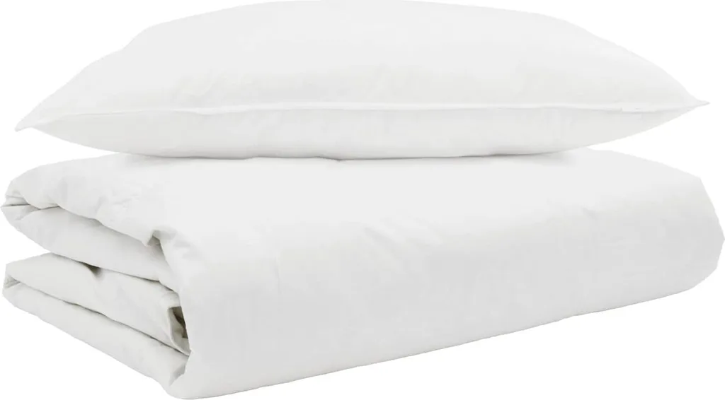 Set Letto Estivo vidaXL: Piumino Bianco Leggero + Cuscino Morbido