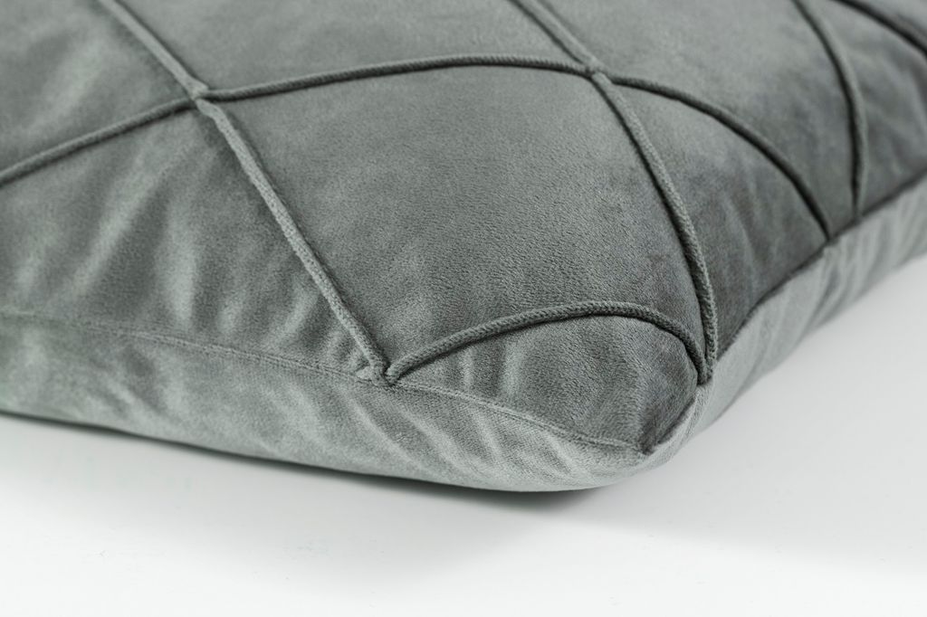 MAGMA Stuhlkissen Inga 2er Set - 35×35×5 Cm Cordstoff Grau