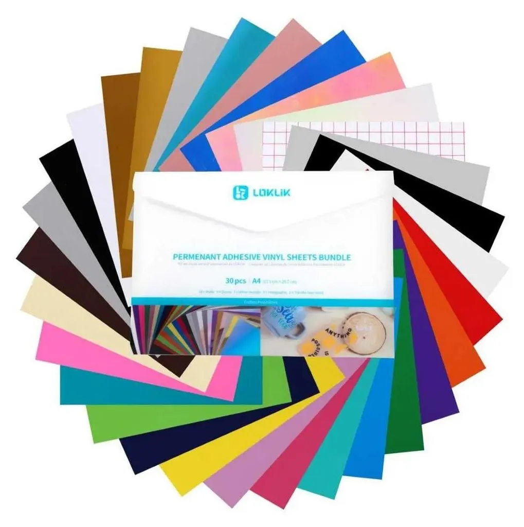 Vinyle Thermocollant Anti-Décollage LOKLiK : 30 Feuilles pour Flocage Durable