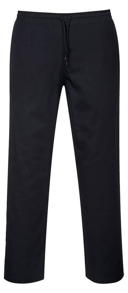 Portwest Kochhose mit Kordelzug für Herren Schwarz M Produktbild 