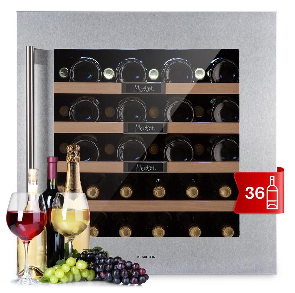 Klarstein Einbau-Weinkühlschrank, Kleiner Produktbild 