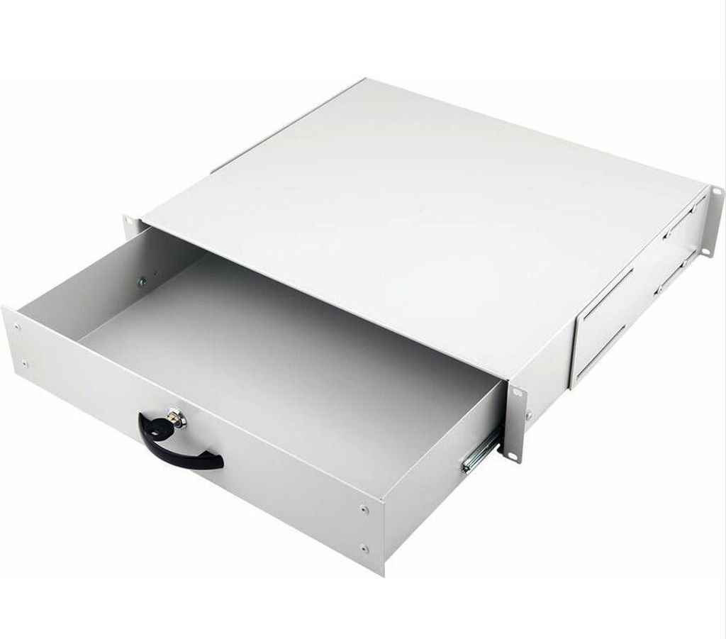 Equip 19" Schublade für Serverschränke abschl. 2U RAL7035
