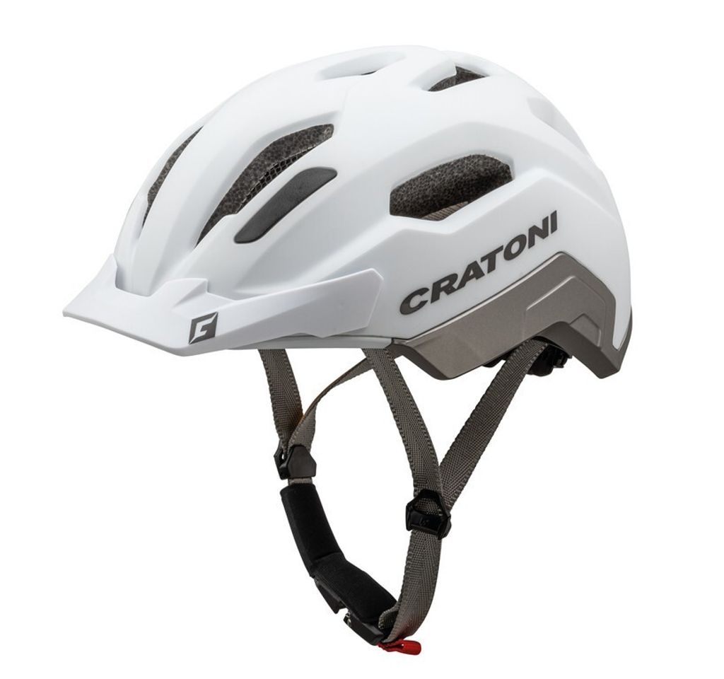 CRATONI City Fahrradhelm C-Classic weiß/anthrazit matt