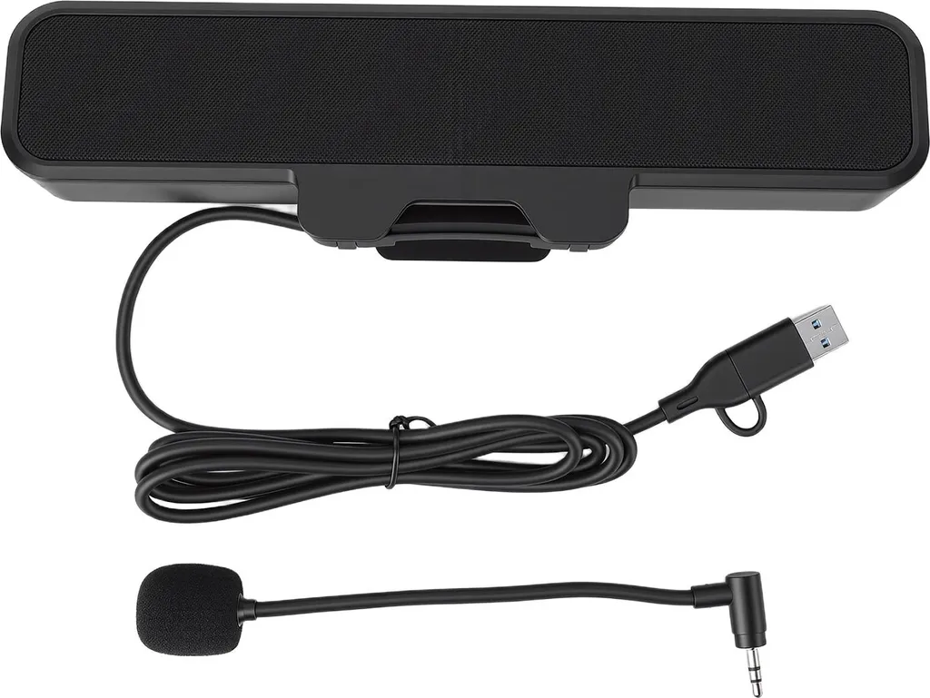 Haut-parleurs pour PC fixes avec commande volume et mute USB