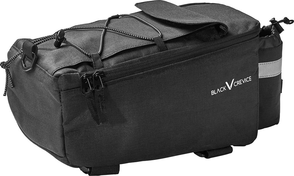 BLACK CREVICE - Rack Bag Fahrradtasche/Gepäckträgertasche - 30x15-10x15cm