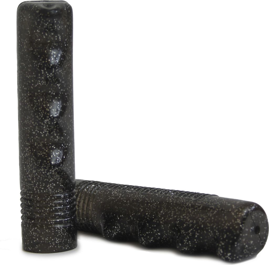 Glittergriff schwarz Gummi wie 60-70er Jahre
