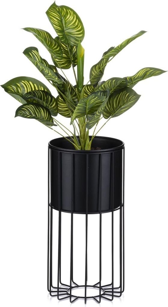 HowHomely Modern Pflanzenständer mit Topf, Blumenhocker aus Produktbild 