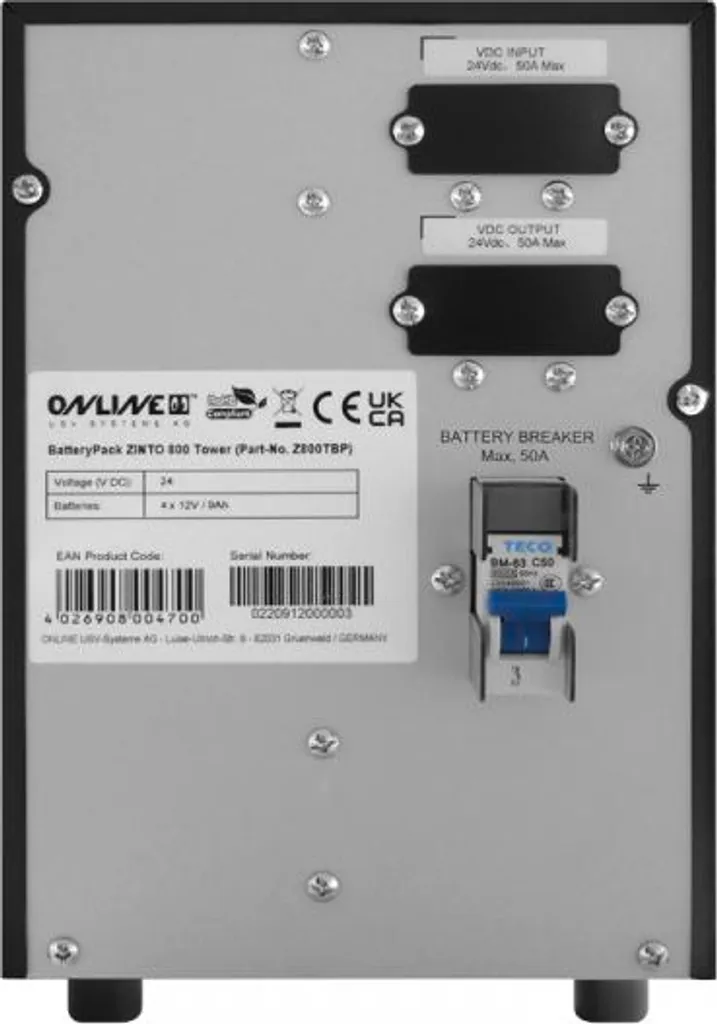 Onduleur On-line double conversion pour tour Zinto 800 pack - 3