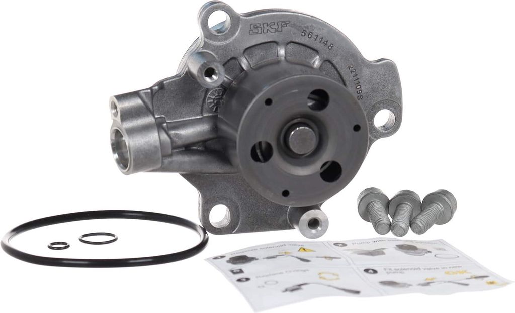 SKF Kühlmittelpumpe Wasserpumpe für VW Golf VII Schrägheck (5G1, BQ1, BE1, BE2) VKPC 81278-1