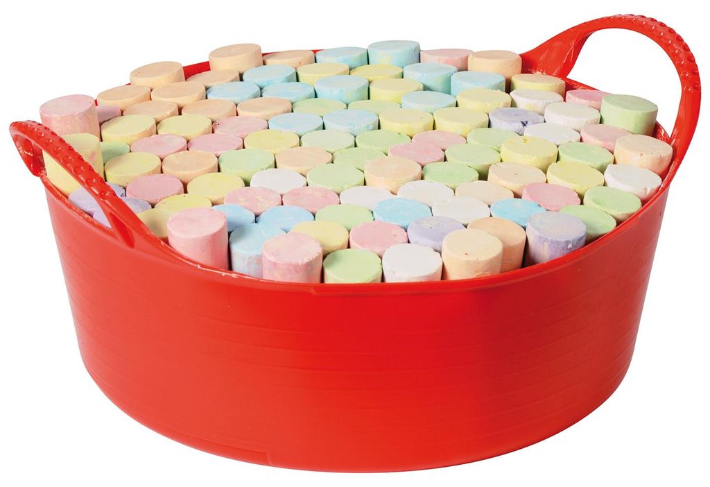 Eduplay Straßenkreide Set - 100 Stück in praktischer Eimer Produktbild 