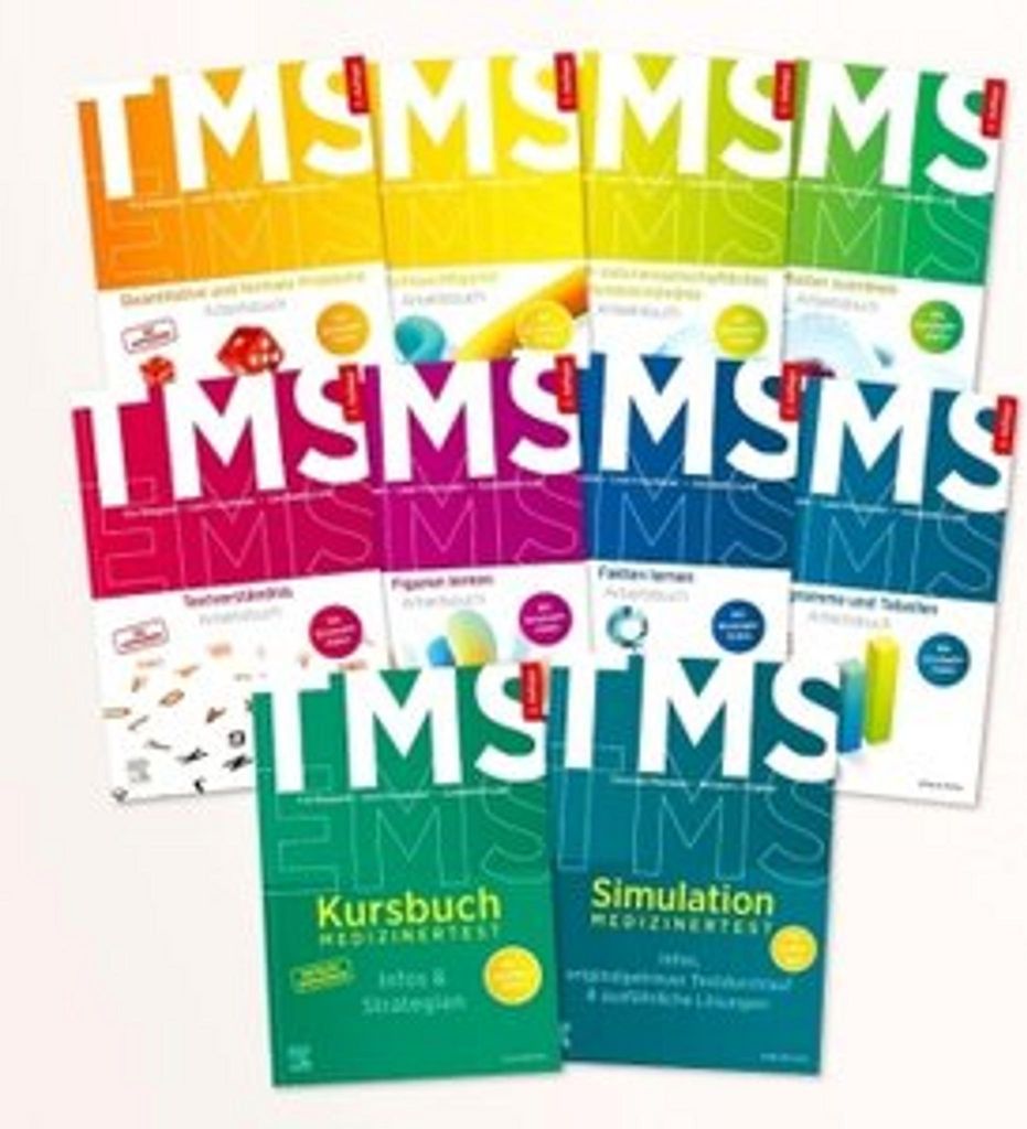 TMS & EMS Kompendium - Alle Untertests, Kursbuch und Simulation für den Medizinertest
