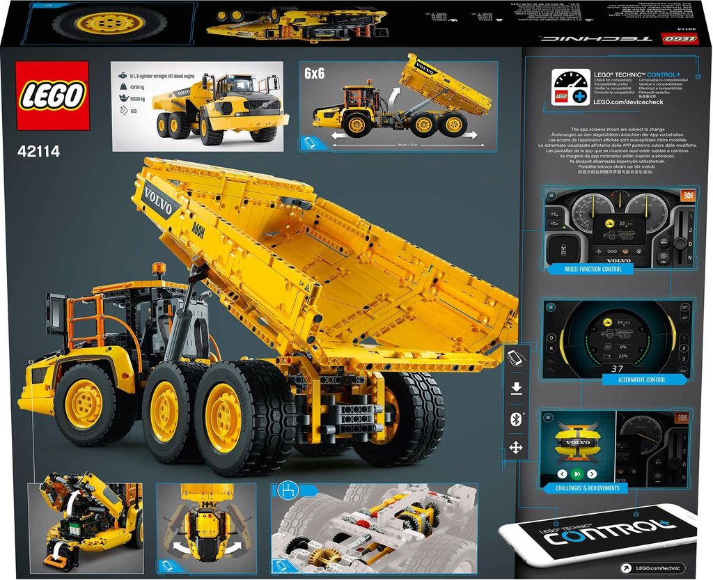 LEGO Technic Kĺbový dumper Volvo 6x6, Stavebnica, 11 rok / Obrázok produktu 