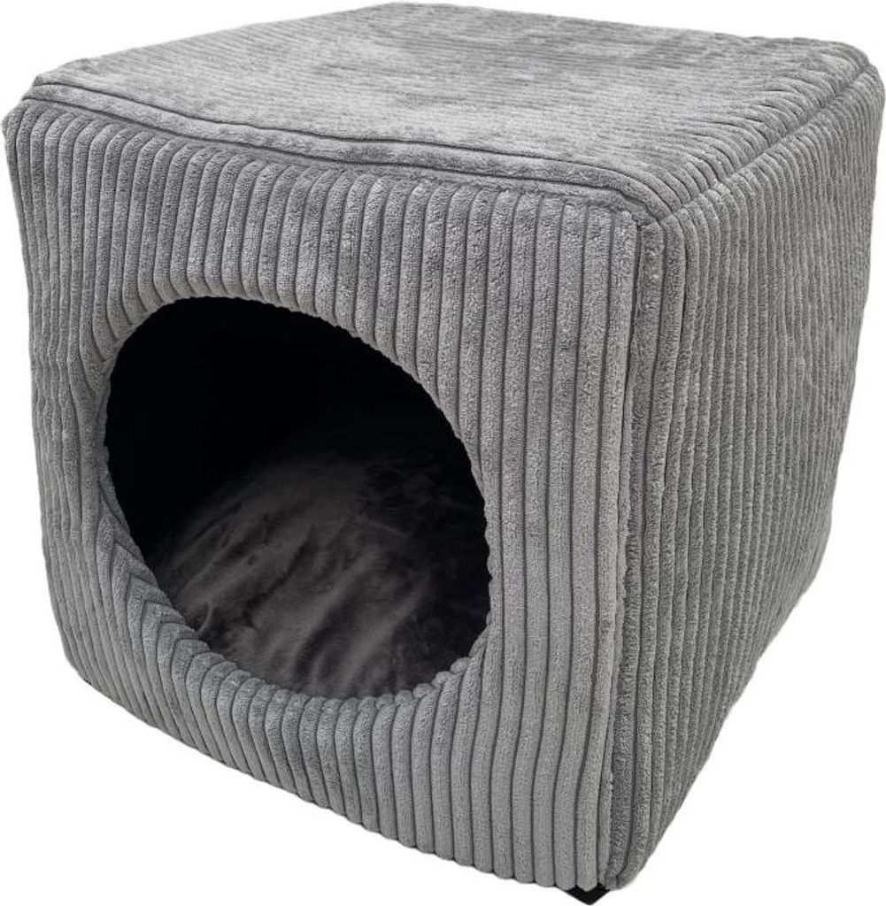 Lebon Katzenhöhle Cubo 40 x 40 cm silber Produktbild 