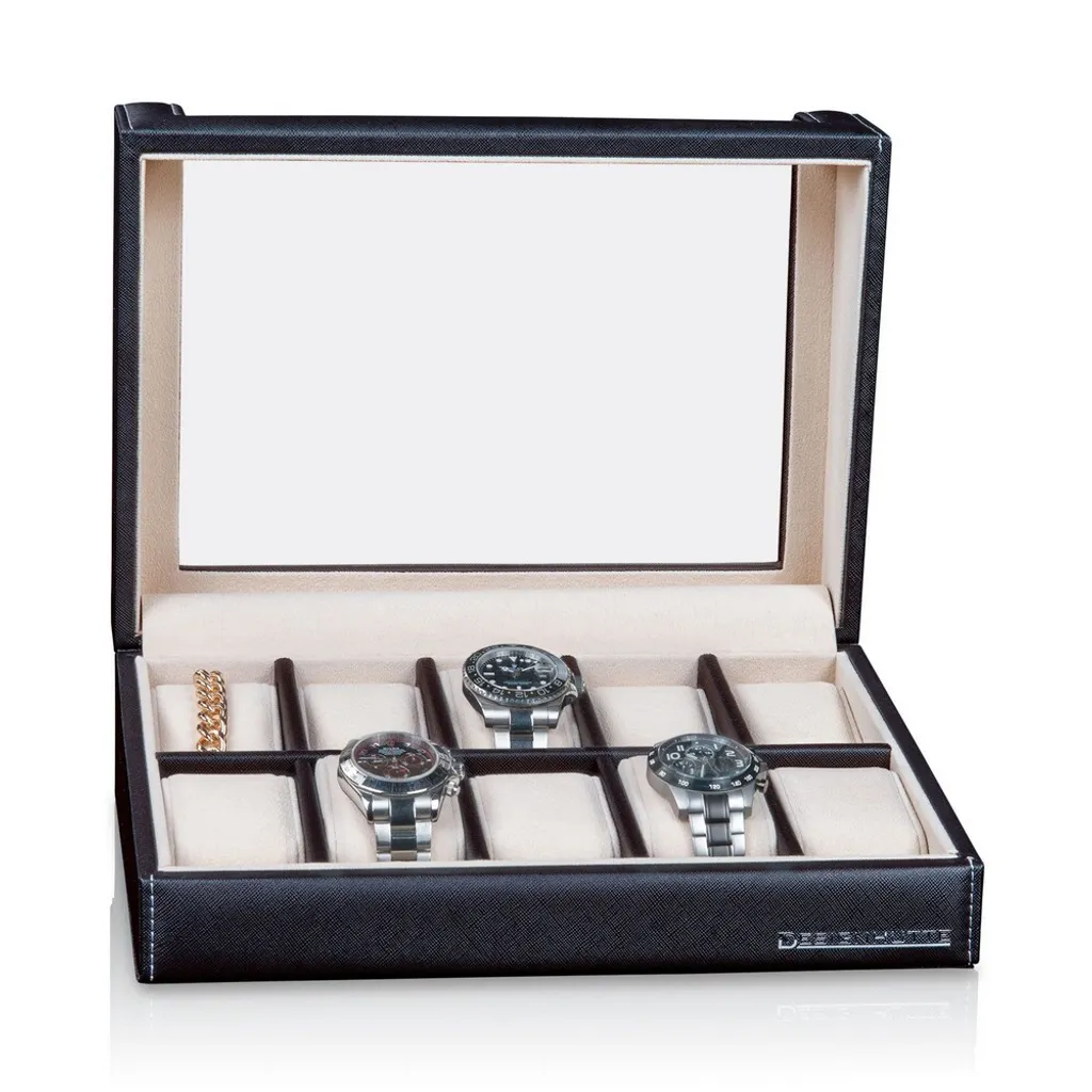 Boîte à montres anti-rayures : protégez vos 10 montres de la poussière