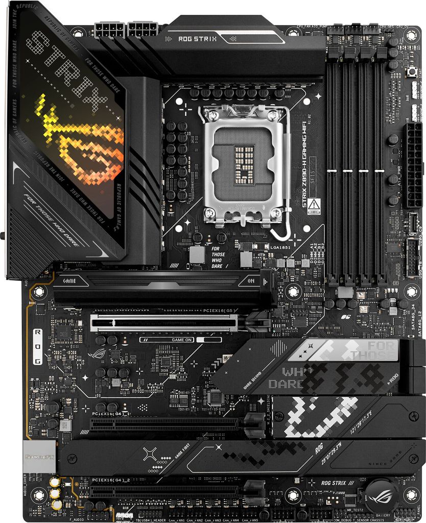 ASUS ROG STRIX Z890-H GAMING WIFI - Motherboard - ATX - LGA1851-Sockel - Z890 Chipsatz - USB 3.2 Gen 1, USB 3.2 Gen 2, USB-C 3.2 Gen 2x2 - Wi-Fi 7,...