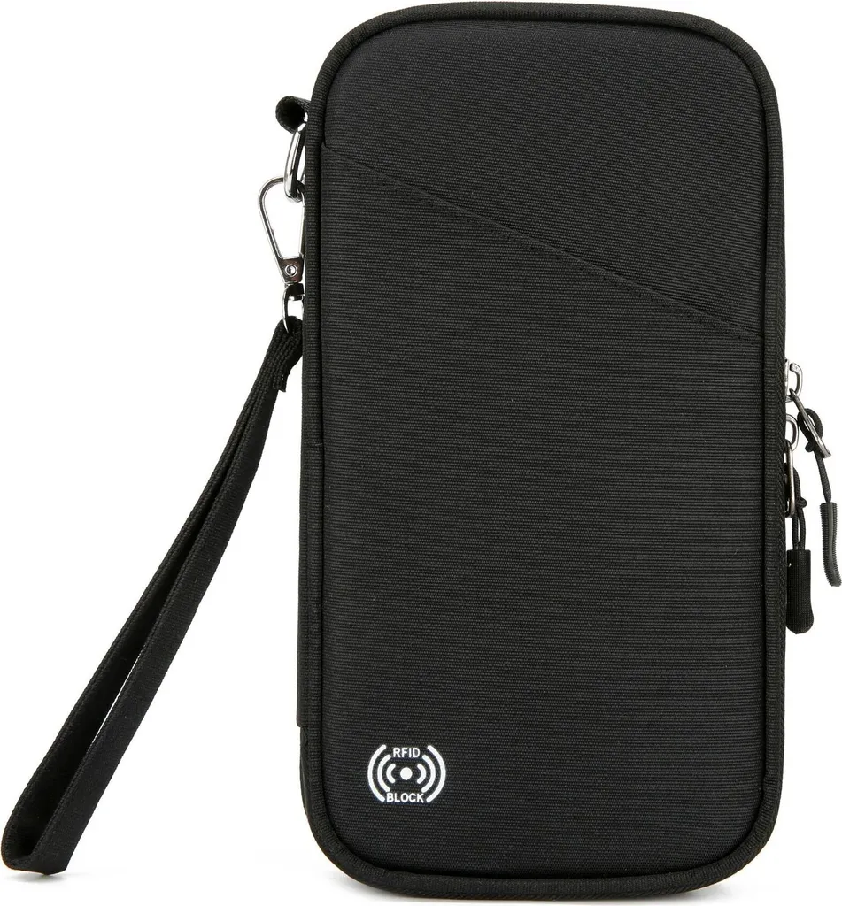 Organizer Documenti Viaggio INF: Protezione RFID Professionale Nero