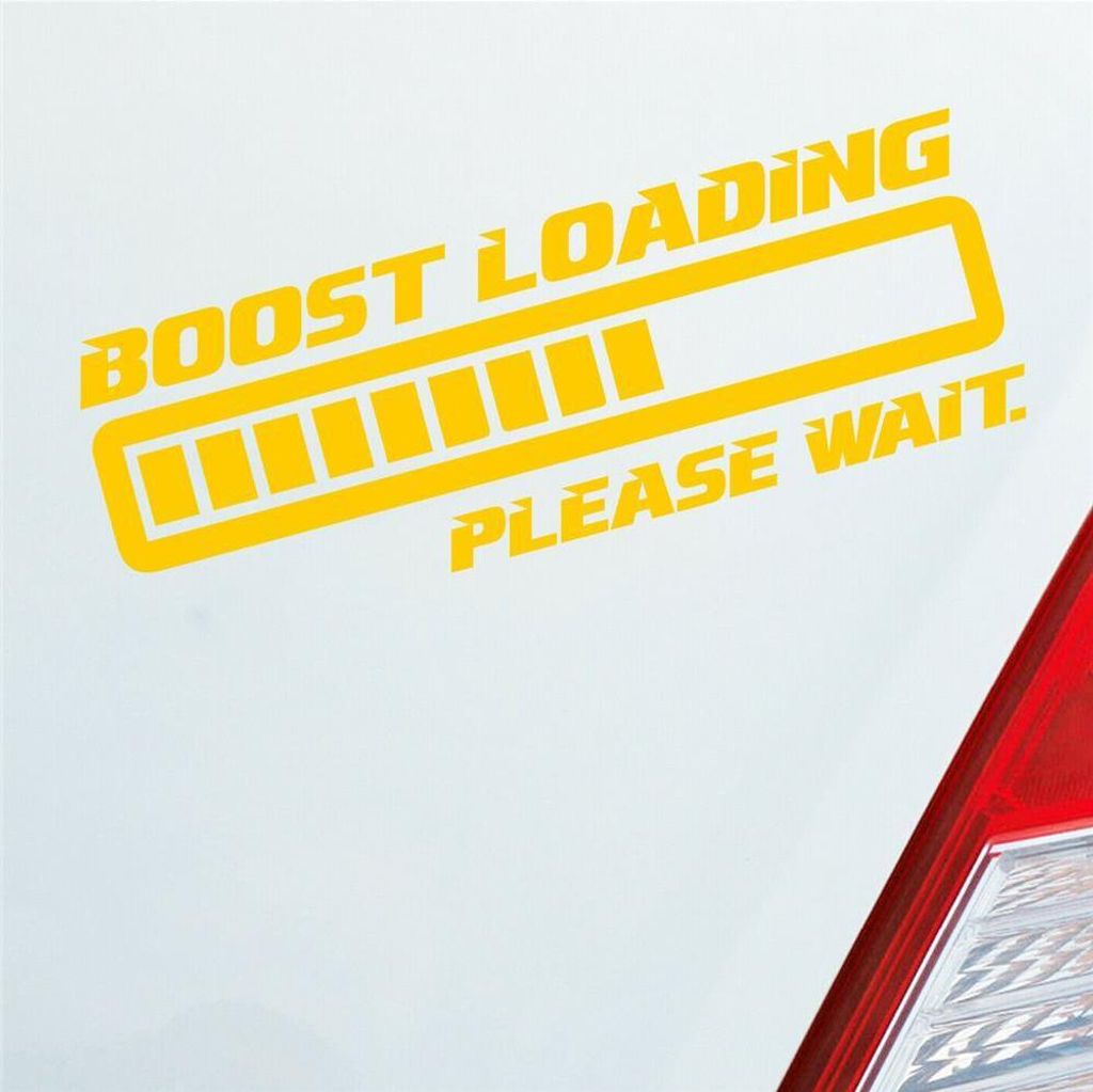 Auto Aufkleber Boost Loading Please Wait Tuning 15x5 cm Produktbild 