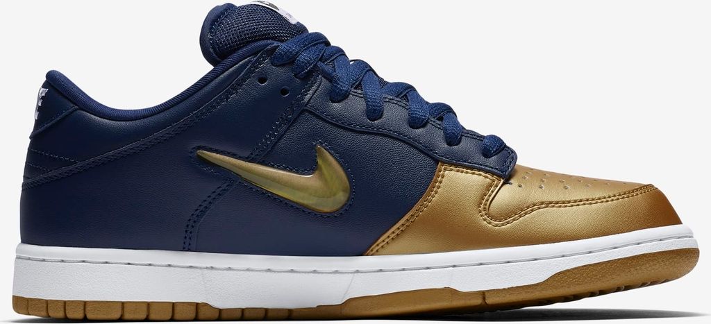 Supreme x Nike SB Dunk Low OG "Jewel Swoosh Gold", CK3480-700, Größe: 42,5