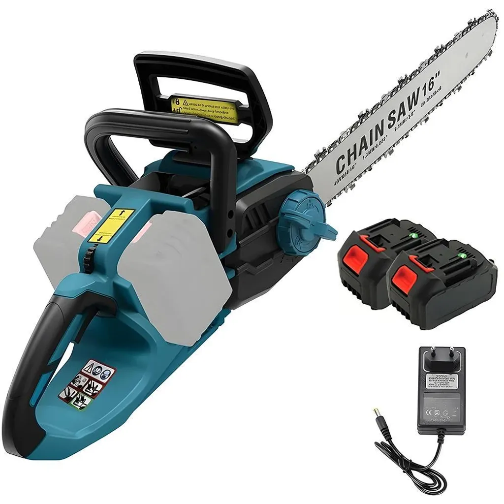 Tronçonneuse 40 cm à batterie 1500W Brushless avec 2 accus longue durée