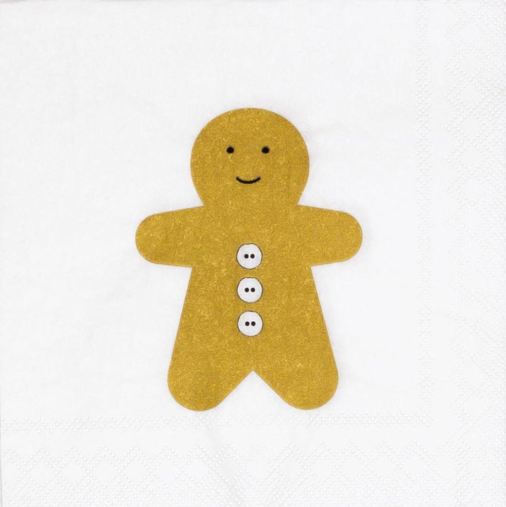 Räder Cocktailserviette 25x25cm, Lebkuchen