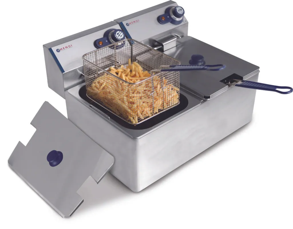 Friteuse électrique double 16L pour la restauration et snacks - 7
