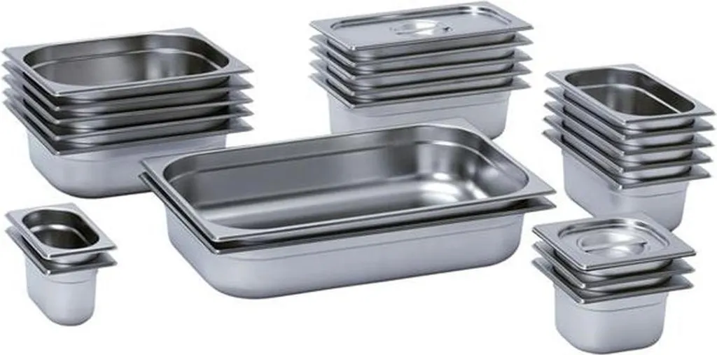 Contenitore Gastronorm GN 1/1 h 40 mm - Acciaio Inox AISI 304