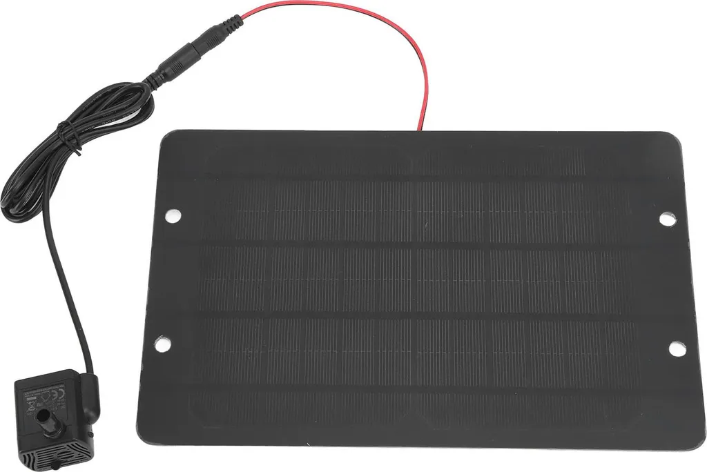 Fontaine Solaire pour Abreuvoir Oiseaux et Étang de Jardin 10W 6V Kit