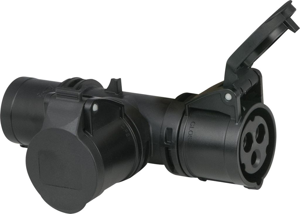 PCE T-connect 2 Way 16/3 - Plug 16/3 CEE IP44