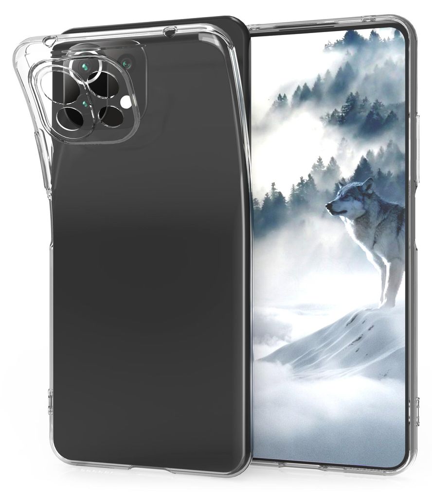 kwmobile Hülle kompatibel mit Xiaomi 11 Lite (5G) NE / Mi 11 Lite (5G) - Silikon Handyhülle transparent - Handy Case in Transparent