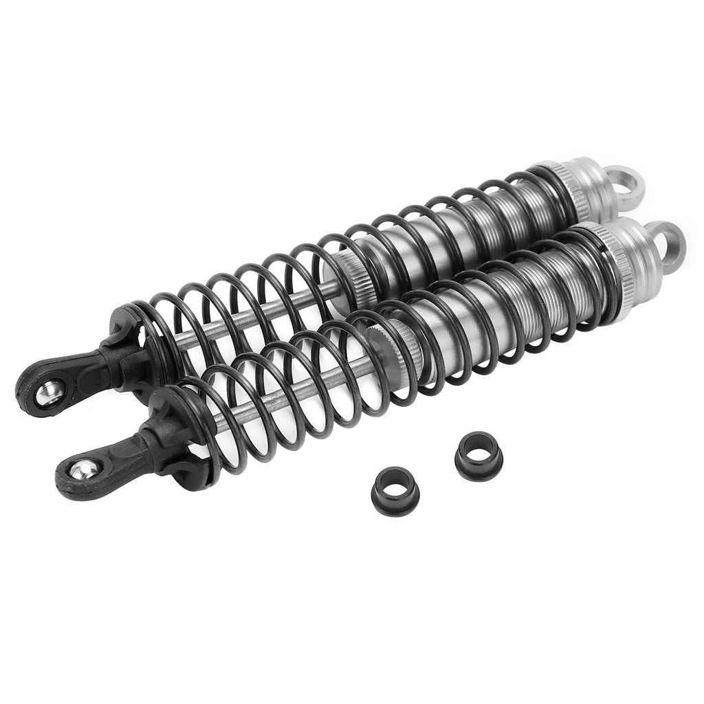 2 Stück RC 144mm Ölgefüllter verstellbarer Stoßdämpfer, für HSP / HPI / AXIAL 1/8 RC Autos, Silber