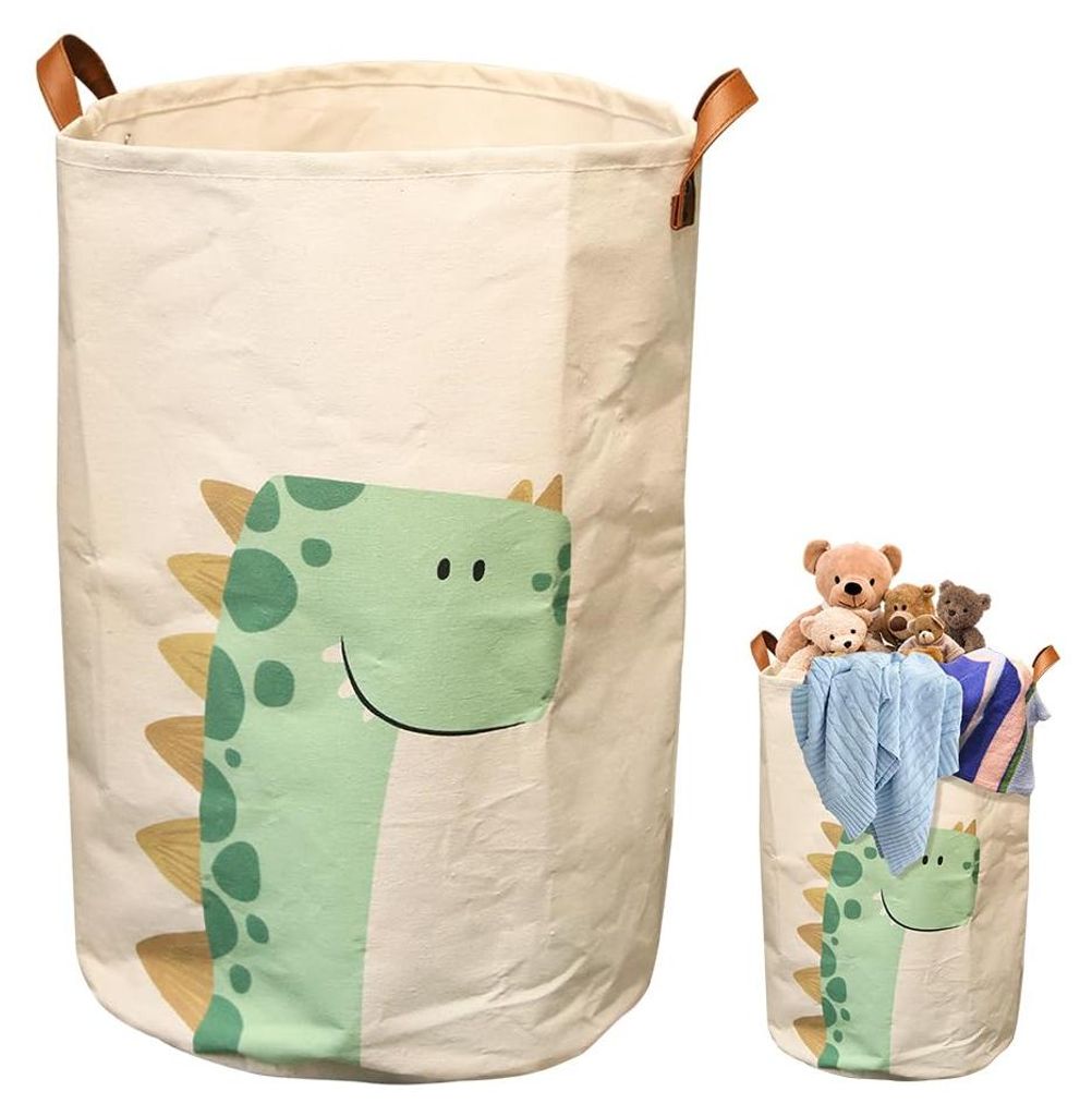 Kinderwäschekorb mit Griff, Wäschekorb für Kinderzimmer, Babyzimmer, Badezimmer, faltbarer Wäsche- und Spielzeugkorb, Spielzeugkorb für Mädch...