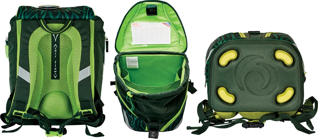 Cartable scolaire ergonomique herlitz SoftLight Plus Jungle ultra léger