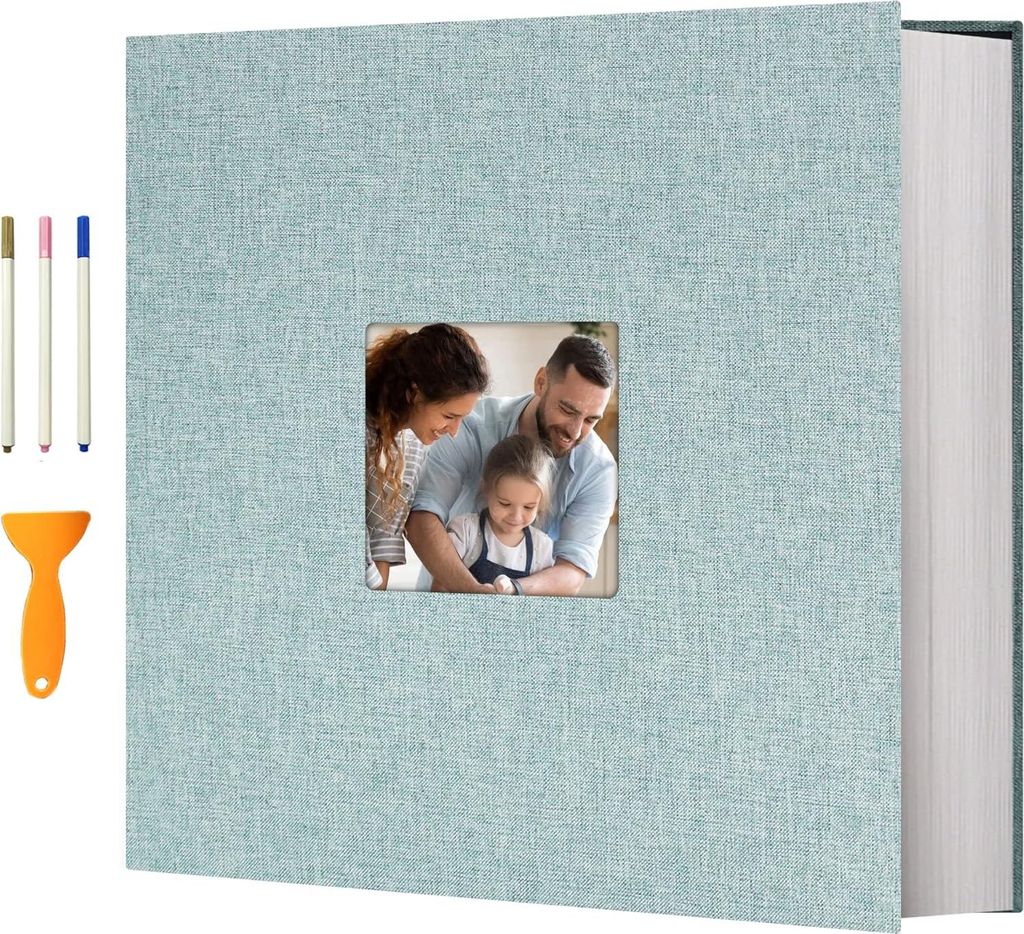 Leinen Fotoalbum - Selbstklebend - 120 Seiten - 600 Fotos