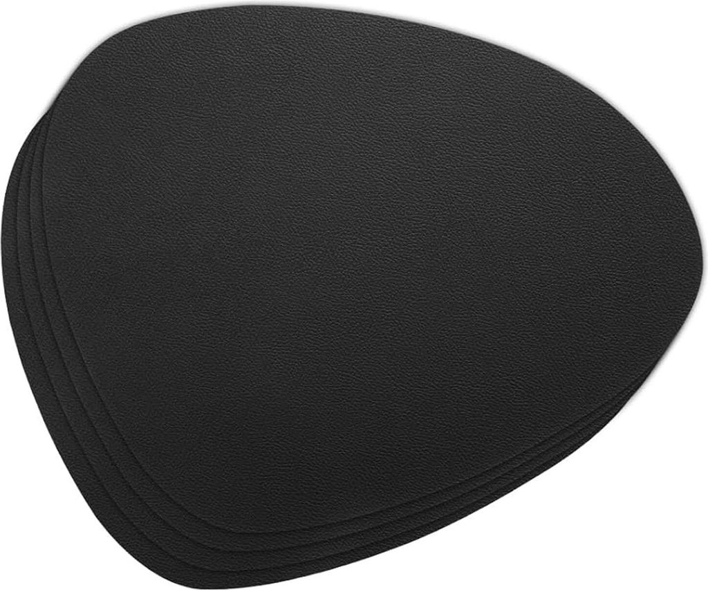 STILVORA Tischsets Untersetzer 4er Set, Platzset, Tischmatten, Tischdeko, Essen, Getränke, Küche & Esszimmer, stilvoll & pflegeleicht, Schwarz