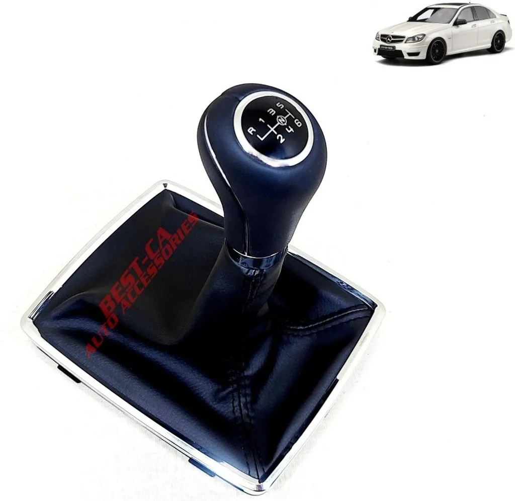 Levier de vitesse 6 rapports et soufflet cuir pour Mercedes Classe C E