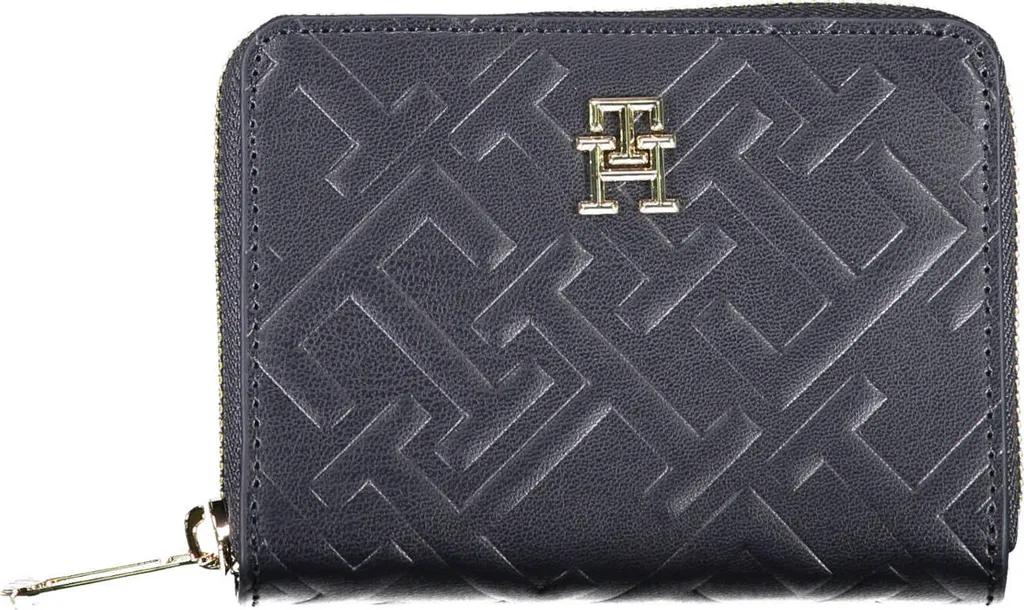 Petit Portefeuille Zippé Tommy Hilfiger pour Femme en Bleu Marine