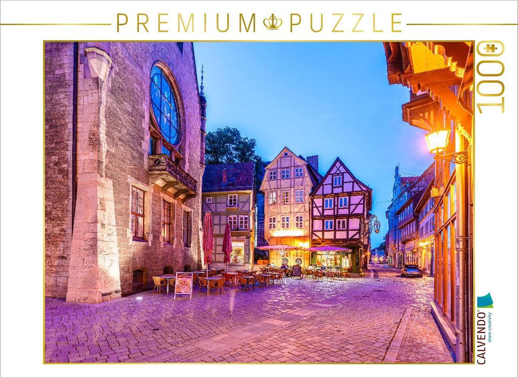 CALVENDO Puzzle Restaurant zum Roland, ein Kaffee in 7 Häusern, in einer seit dem Jahr 994 gewachsene Stadt. | 1000 Teile Lege-Größe 64x48cm Fot...