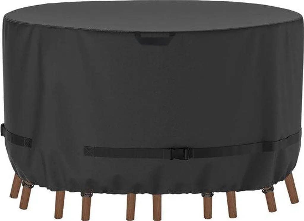 Housse de jardin ronde 190x71 cm : fini l'humidité sur vos meubles