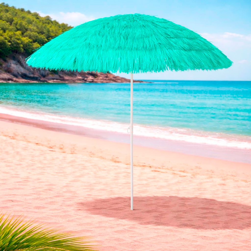 Hawaii Sonnenschirm Gartenschirm Strandschirm rund Ø1,6m Produktbild 
