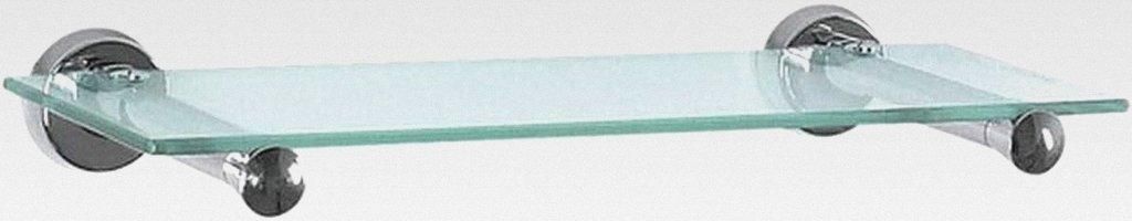 Wand-Glasablage Sydney Badezimmerablage Ablage Wandablage für das Badezimmer aus Glas und Edelstahl 60cm - zum Bohren