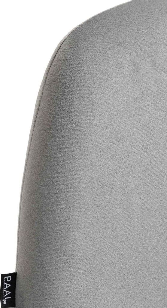 Barhocker Braga Gold Samt grau