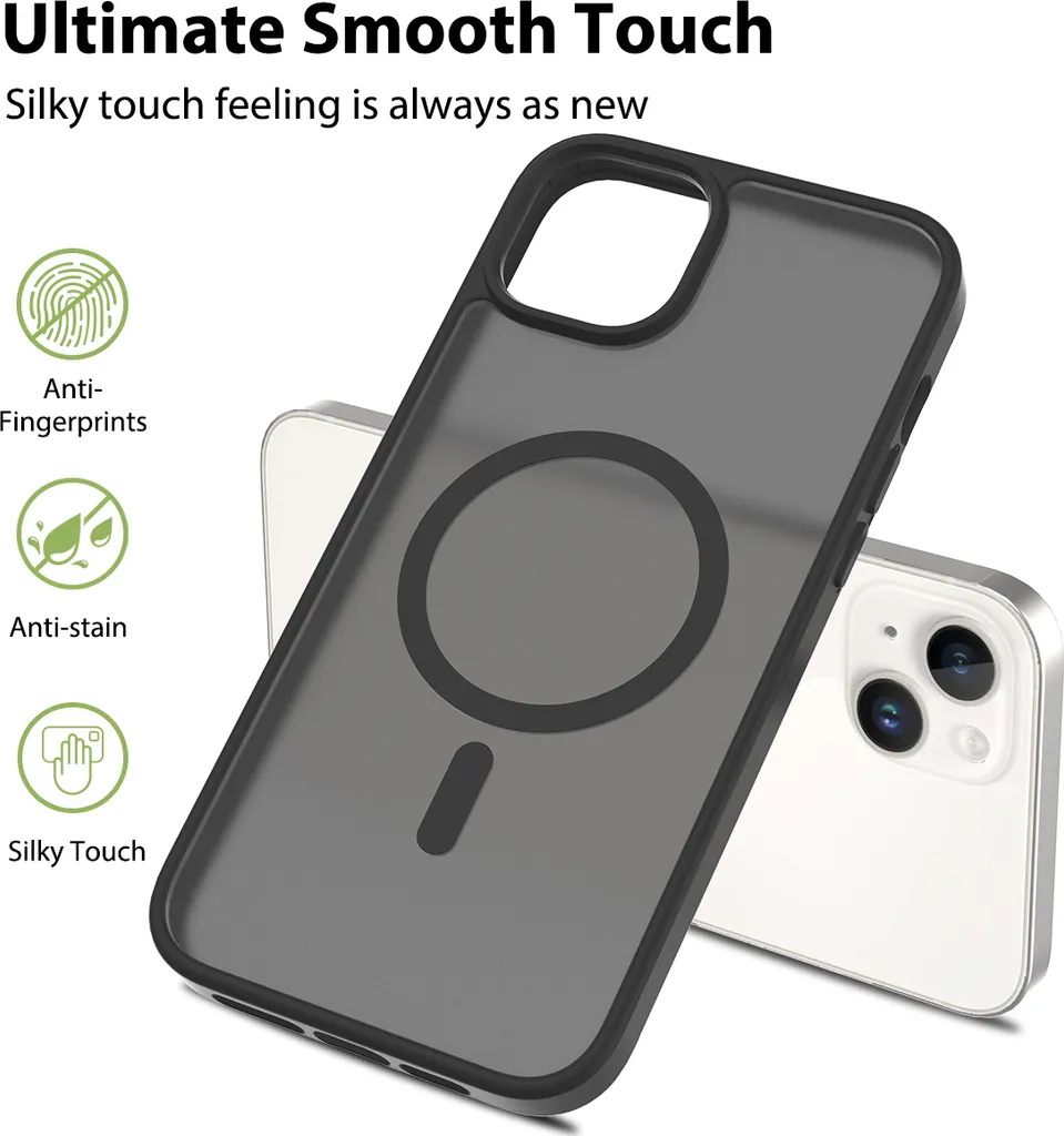 Custodia Magnetica iPhone 14 Plus Shockproof Rosa Opaco MagSafe - 5