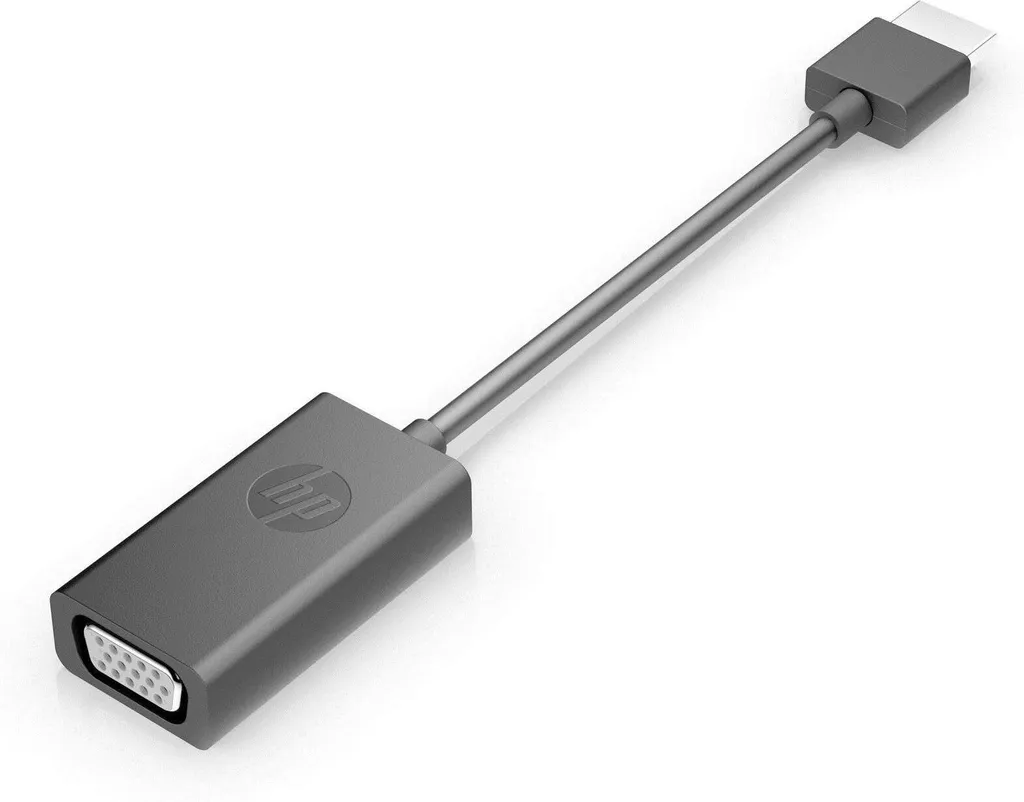 HP Adaptateur HDMI vers VGA - Convertisseur Vidéo Full HD 1080p Noir