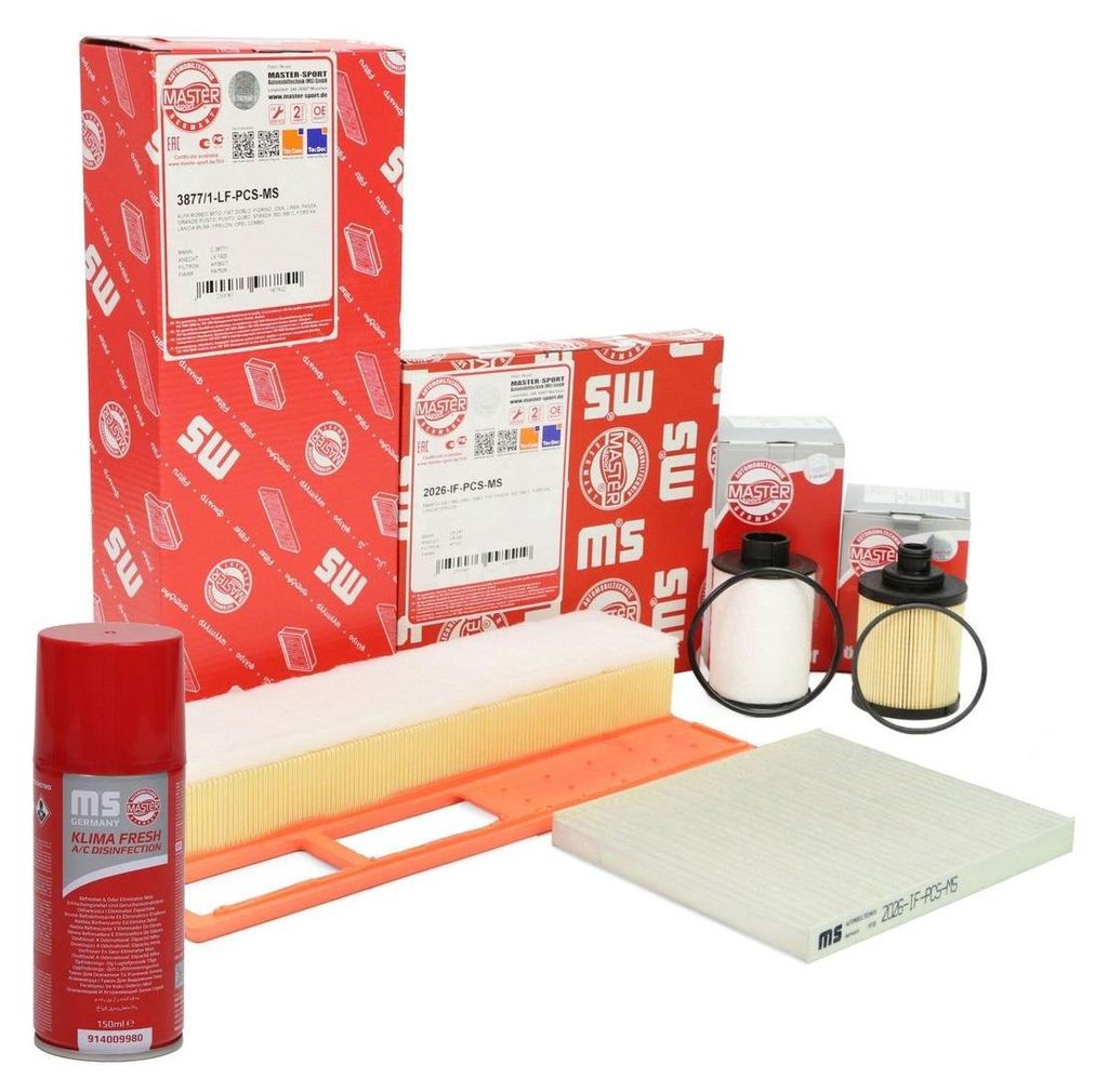MASTER-SPORT Filterset Inspektionspaket Filtersatz für FIAT PANDA (169) 500 (312) 500 C (312)