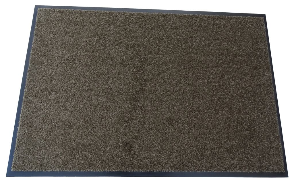 Mertex Schmutzfangmatte waschbar Kiel braun ca. 60 x 90 cm mit umlaufenden Rand Türmatte Sauberlauf Schmutzmatte Fußabstreifer