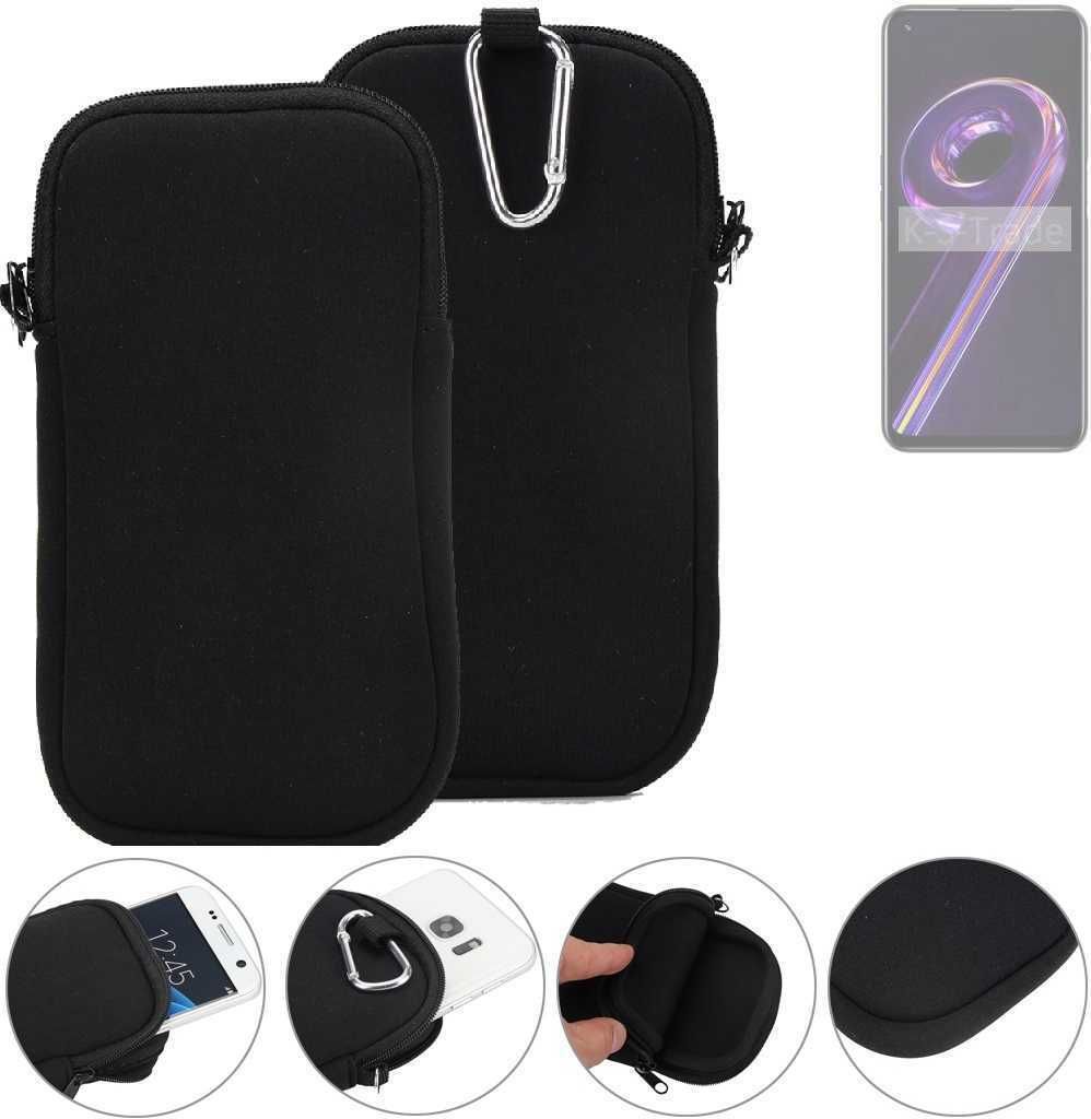 K-S-Trade Neopren-Hülle Handyhülle kompatibel mit Realme 9 Pro Schutzhülle Neoprenhülle Sleeve Schutz-Hülle Gürtel Tasche Case Holster
