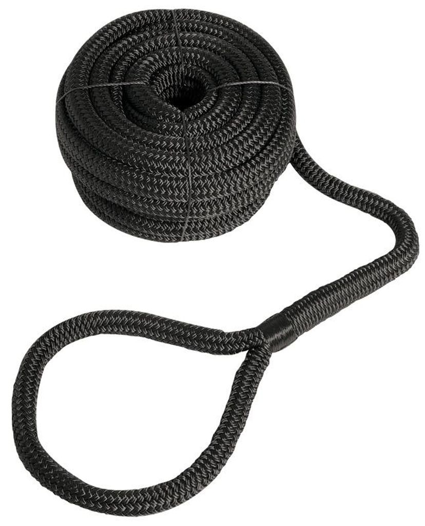 Mooringleine mit Auge schwarz 24 mm x 15 m - Osculati Produktbild 