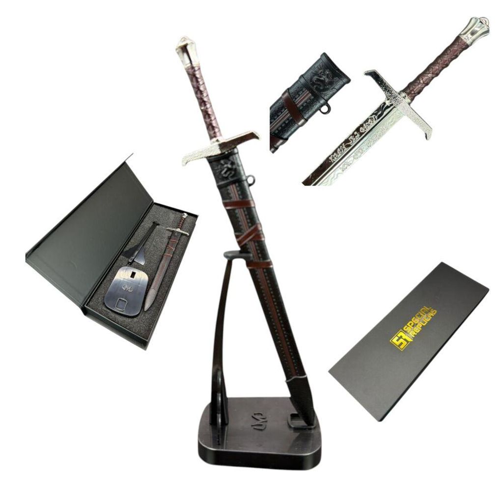 Mini tagliacarte Spada di Re Artù "Excalibur" con fodero 22 Immagine del prodotto 