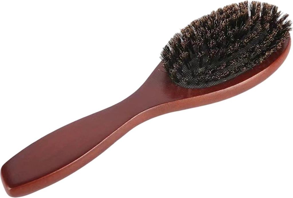 Kleiderbürste, Fusselbürste mit echtem, weichem Rosshaar und Holzgriff für Mäntel, Anzüge, Schuhe, Jacken, Möbel, Autoteppiche und Tierhaare